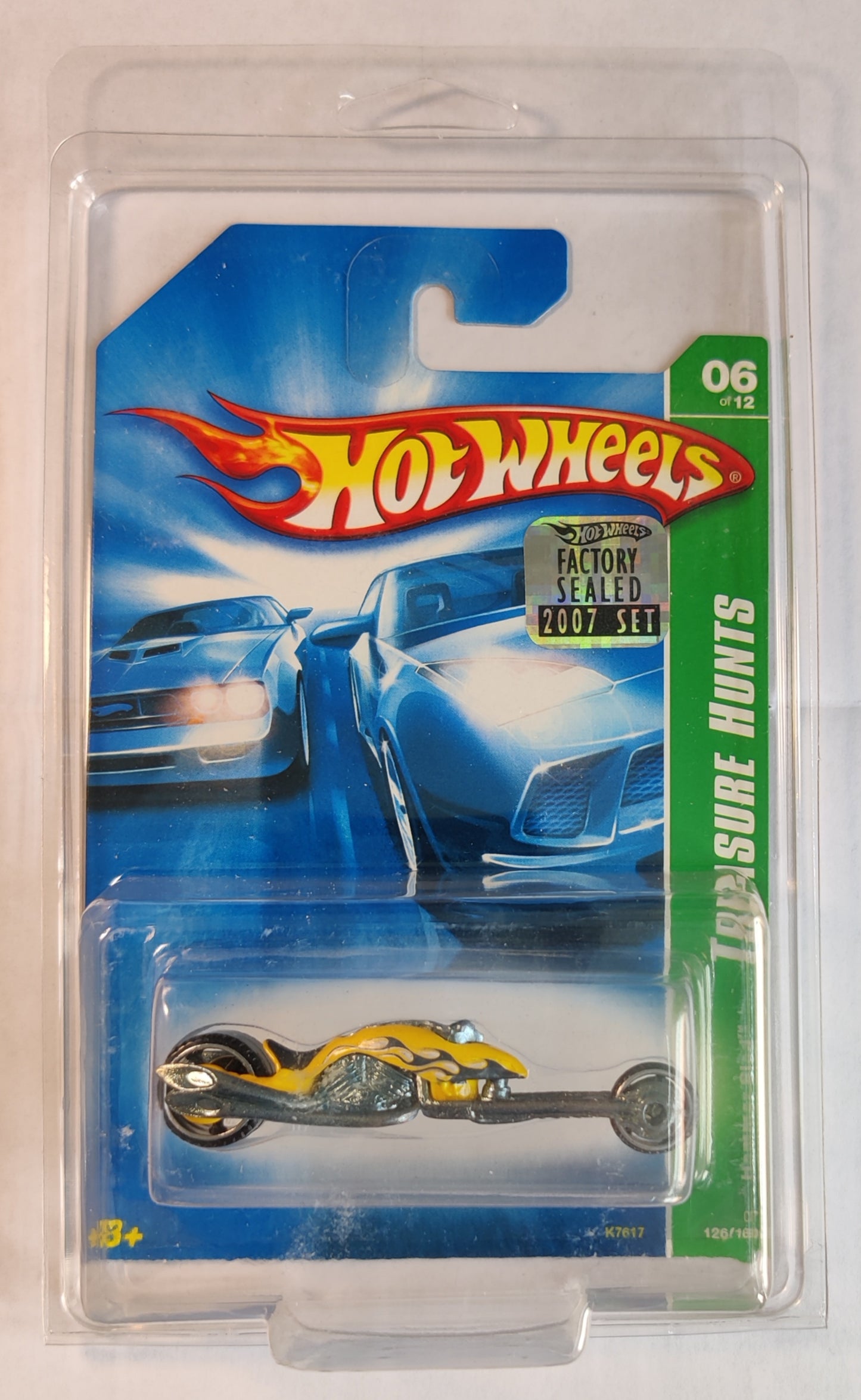 2007 Hot Wheels Treasure Hunt 06/12 Hammer Sled Factory Sealed With Free Protector