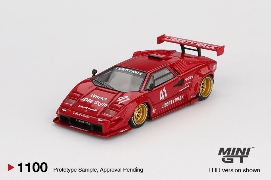 Mini GT 1:64 Lamborghini Countach LB-WORKS – Red #1100