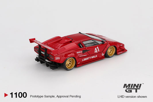 Mini GT 1:64 Lamborghini Countach LB-WORKS – Red #1100