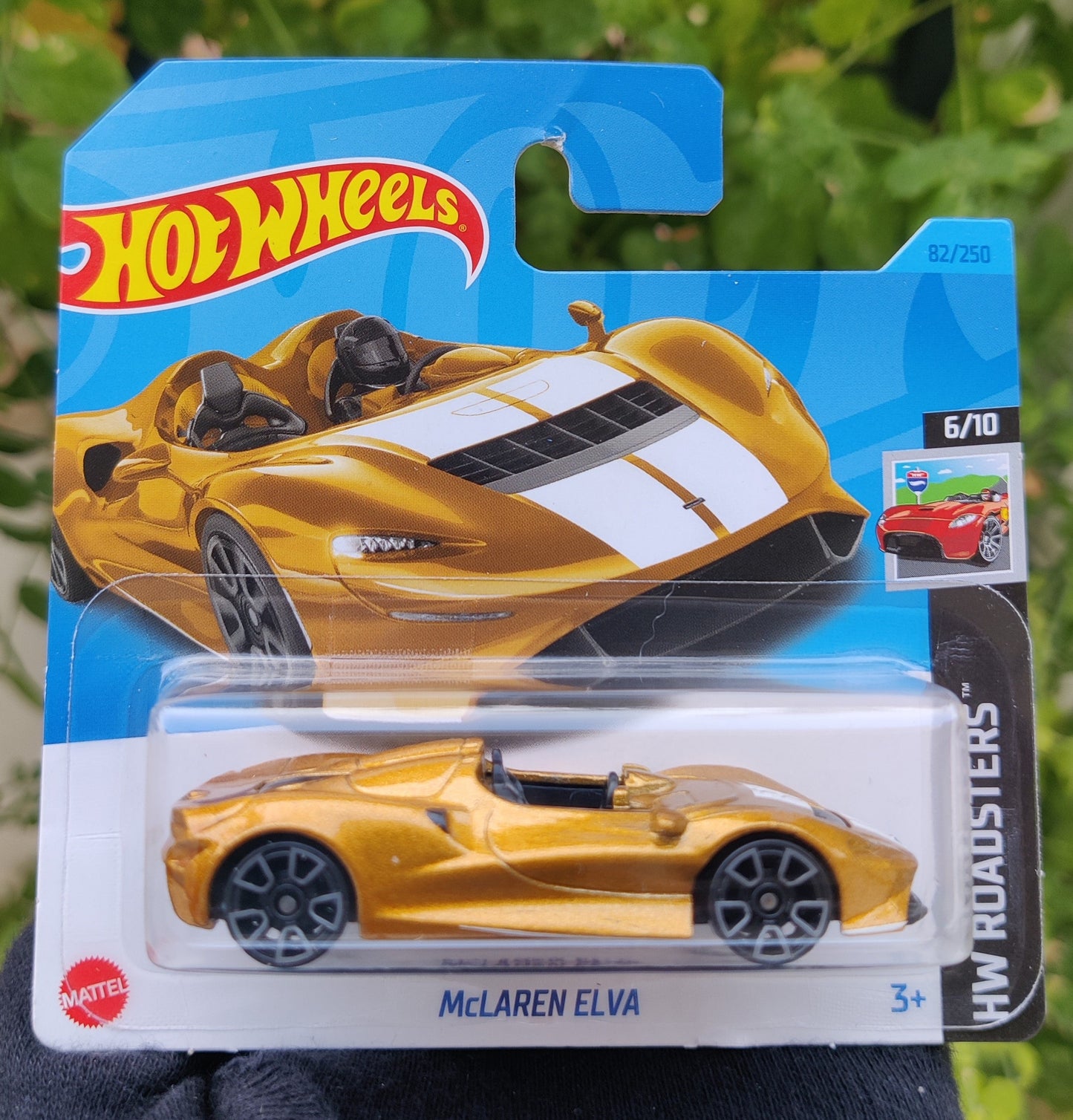 McLaren ELVA #82 Gold 2022 Hot Wheels Short Card