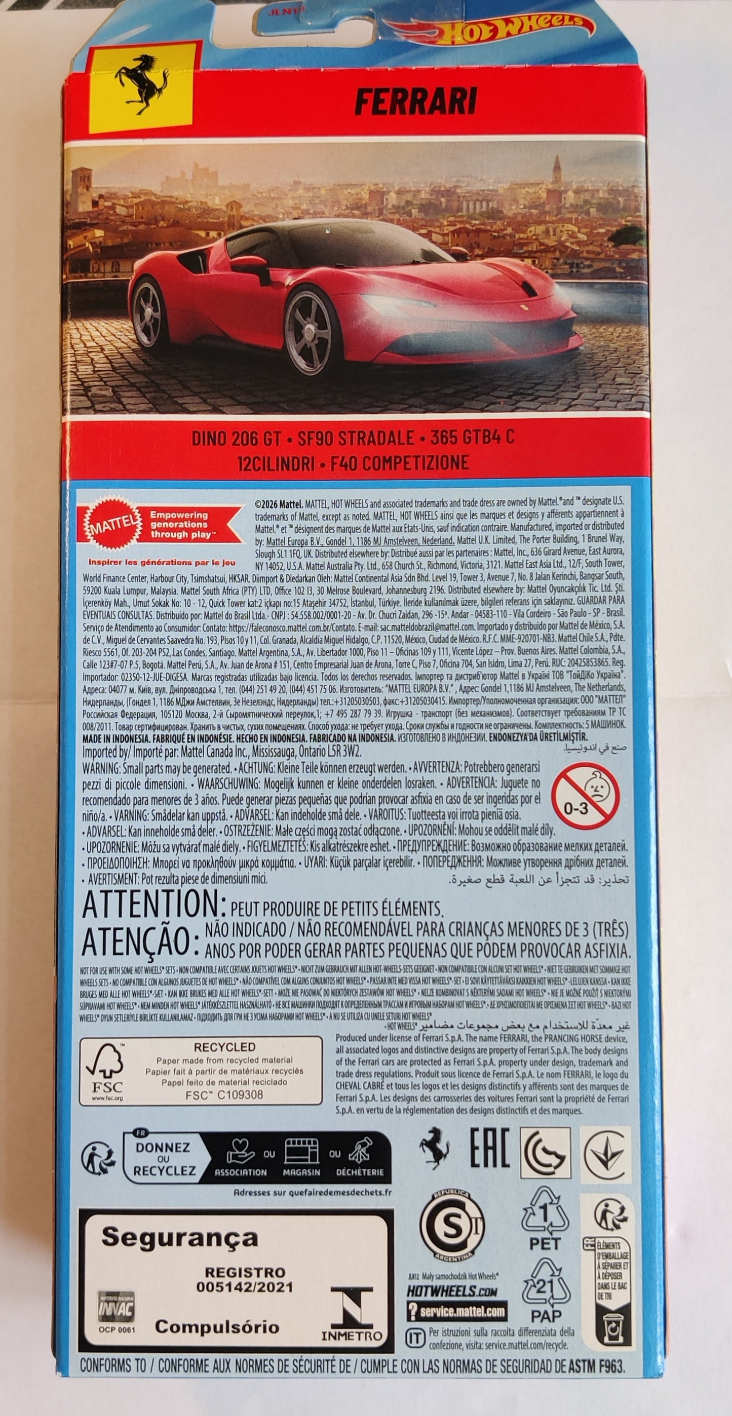 New Ferrari 5 Pack 2026 Hot Wheels Imported