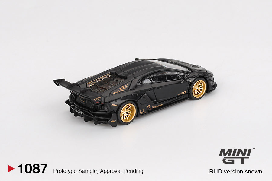 Mini GT 1:64 LB-WORKS Lamborghini Aventador Limited Edition – Matte Black #1087