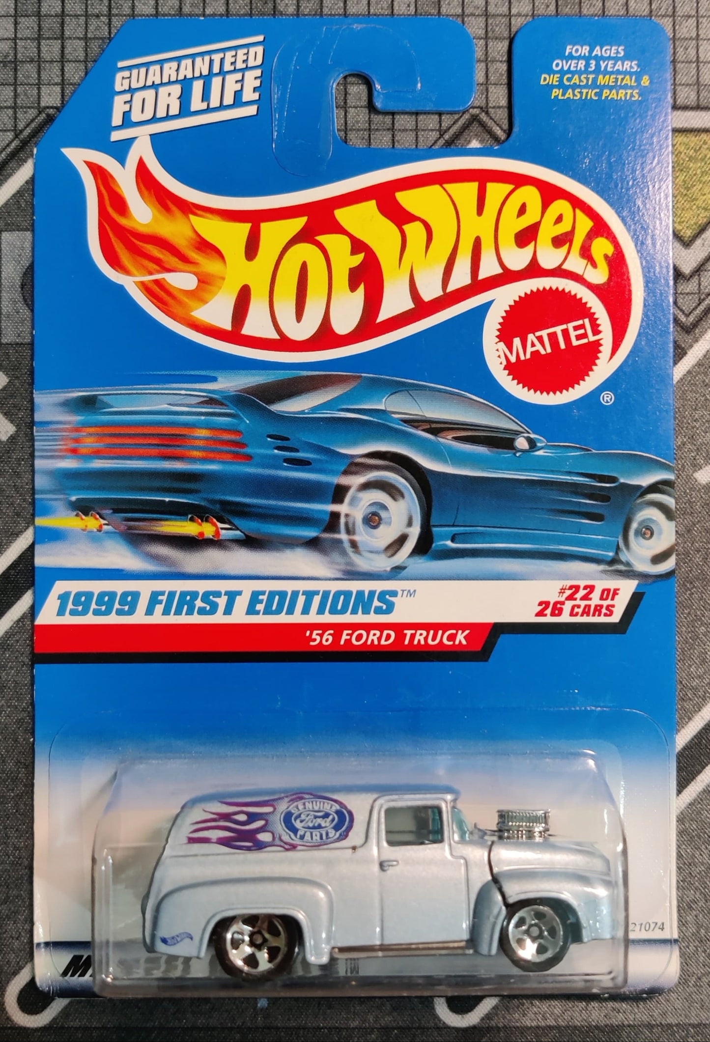  1999 First Editions Series '56 Ford Panel Truck (Blue) #927 Hot Wheels
