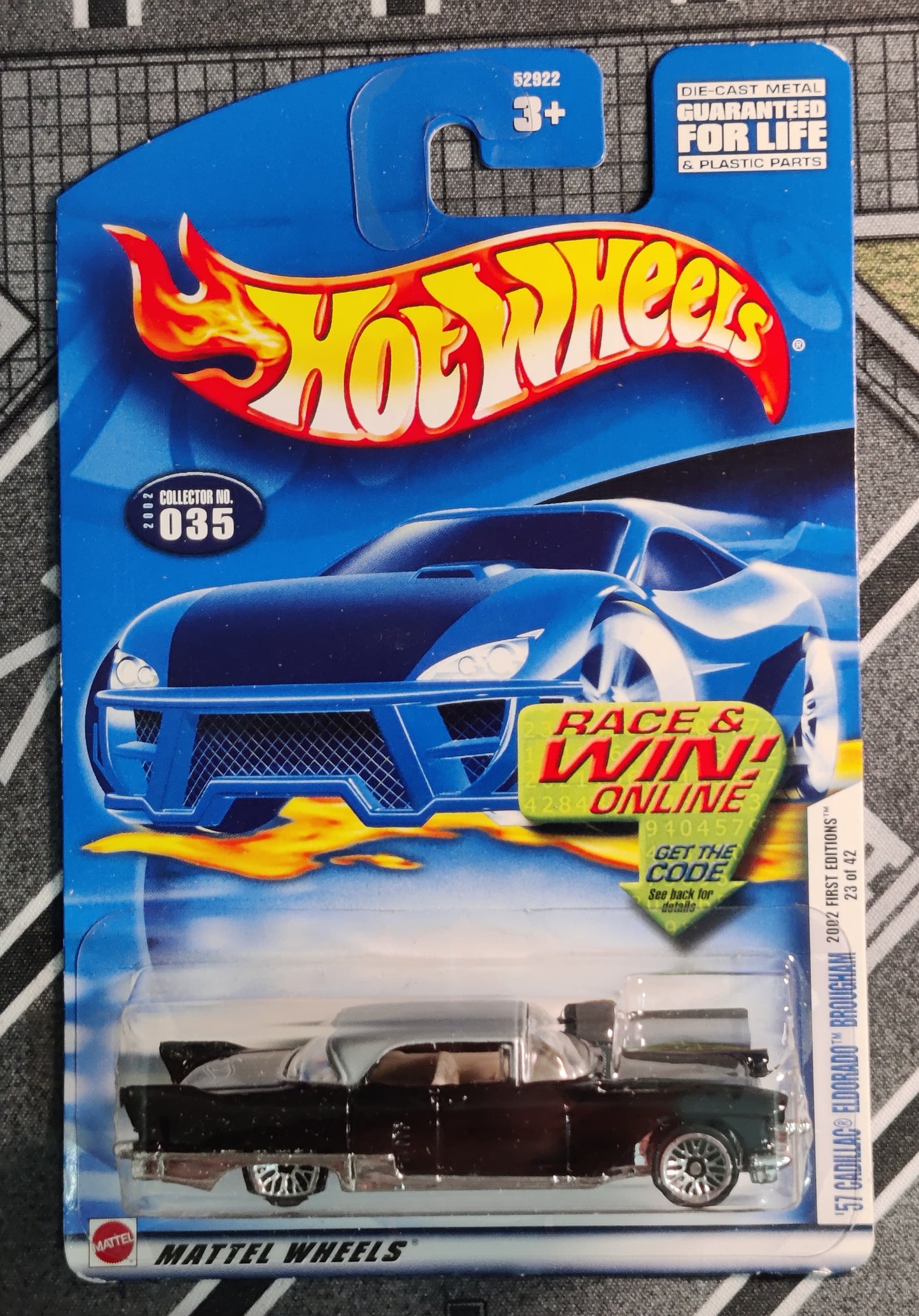 2002 First Editions 1957 CADILLAC ELDORADO BROUGHAM (Black) #035 Hot Wheels