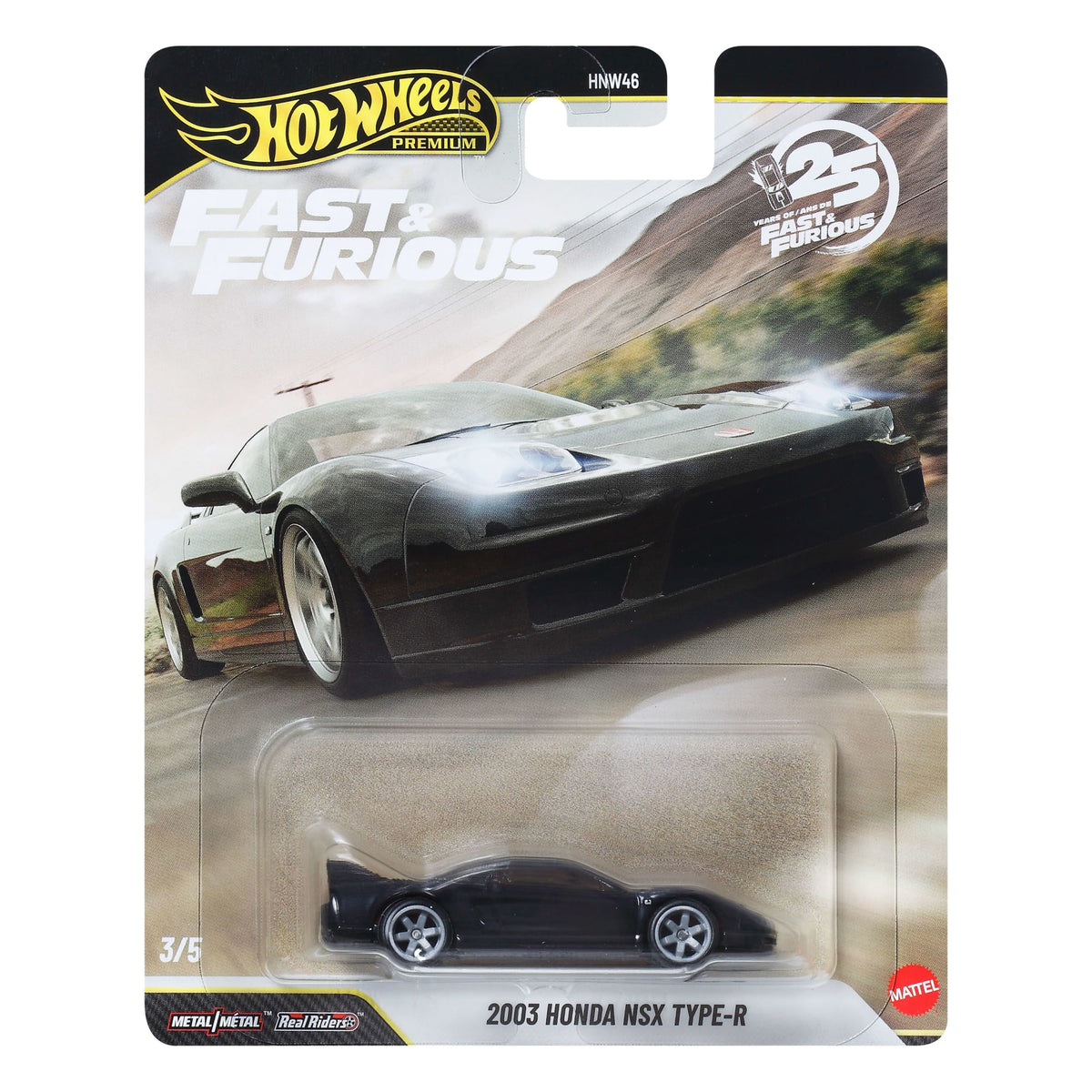2003 Honda NSX Type-R Hot Wheels 2026 Fast & Furious 25th Anniversary Case Q