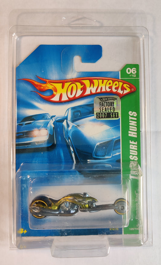 2007 Hot Wheels Super Treasure Hunt 06/12 Hammer Sled Factory Sealed With Free Protector