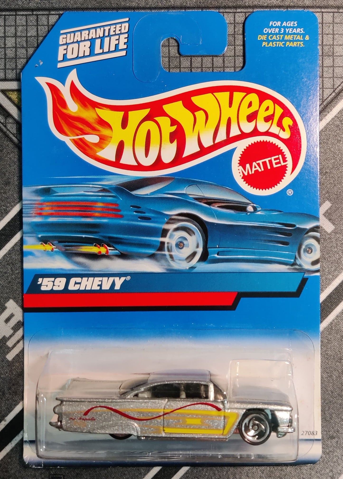 '59 CHEVY IMPALA (Metal Flake Silver) 2000 Collector #116 Hot Wheels