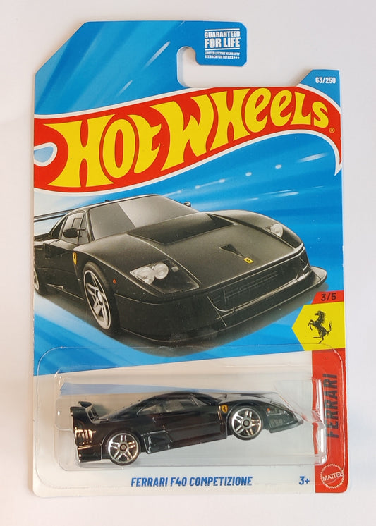 Ferrari F40 Competizione #63 Black 2026 Hot Wheels