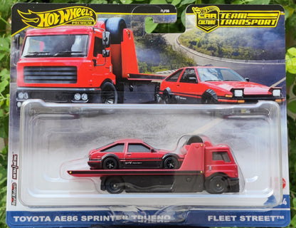 Toyota AE86 Sprinter Trueno & Fleet Street - 2025 Hot Wheels Team Transport Car Culture