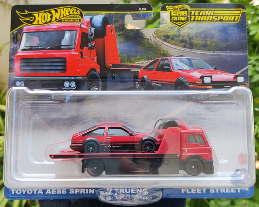Toyota AE86 Sprinter Trueno & Fleet Street - 2025 Hot Wheels Team Transport Car Culture