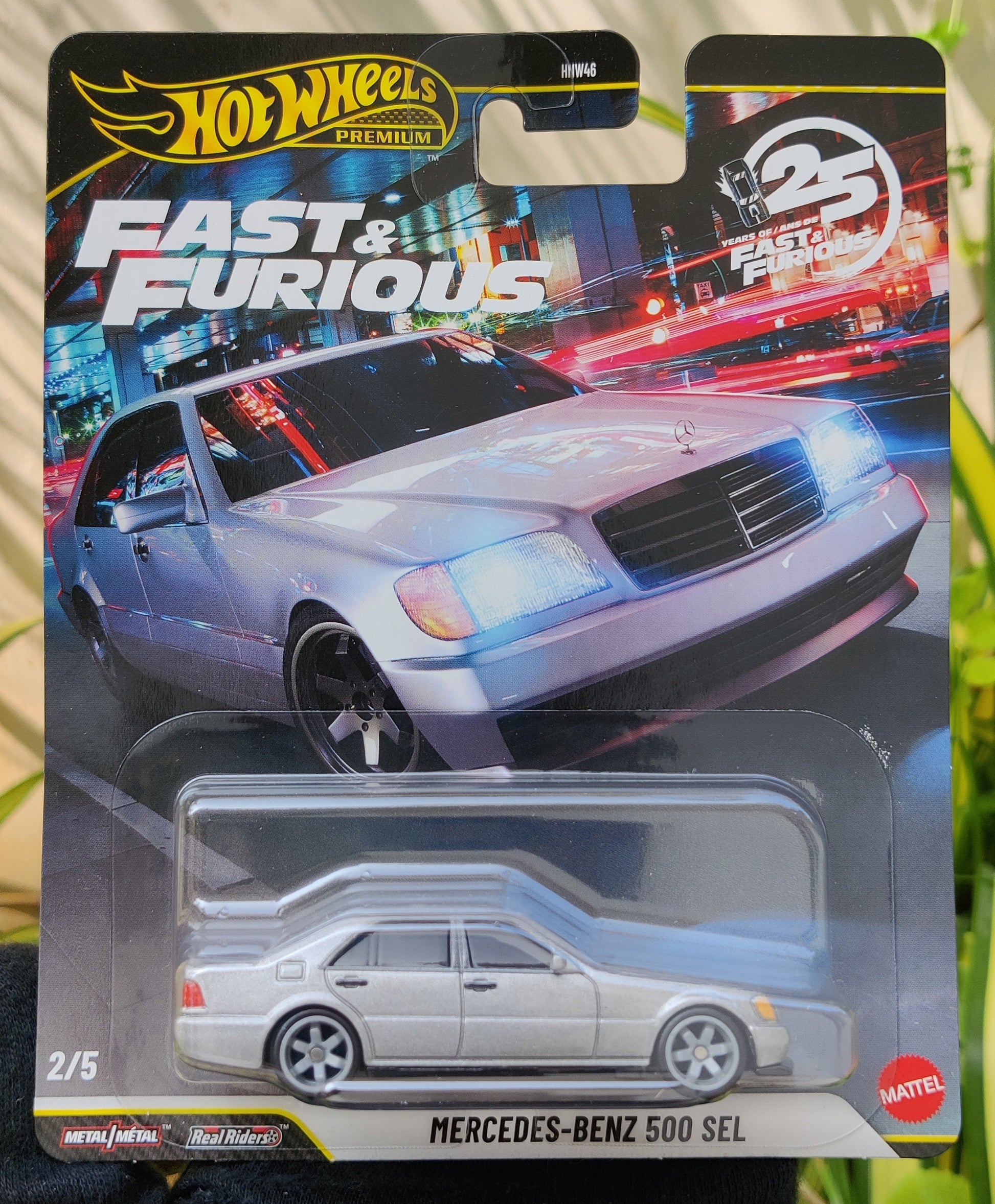 Mercedes-Benz 500 SEL 2026 Hot Wheels 25th Anniversary Fast & Furious Case N