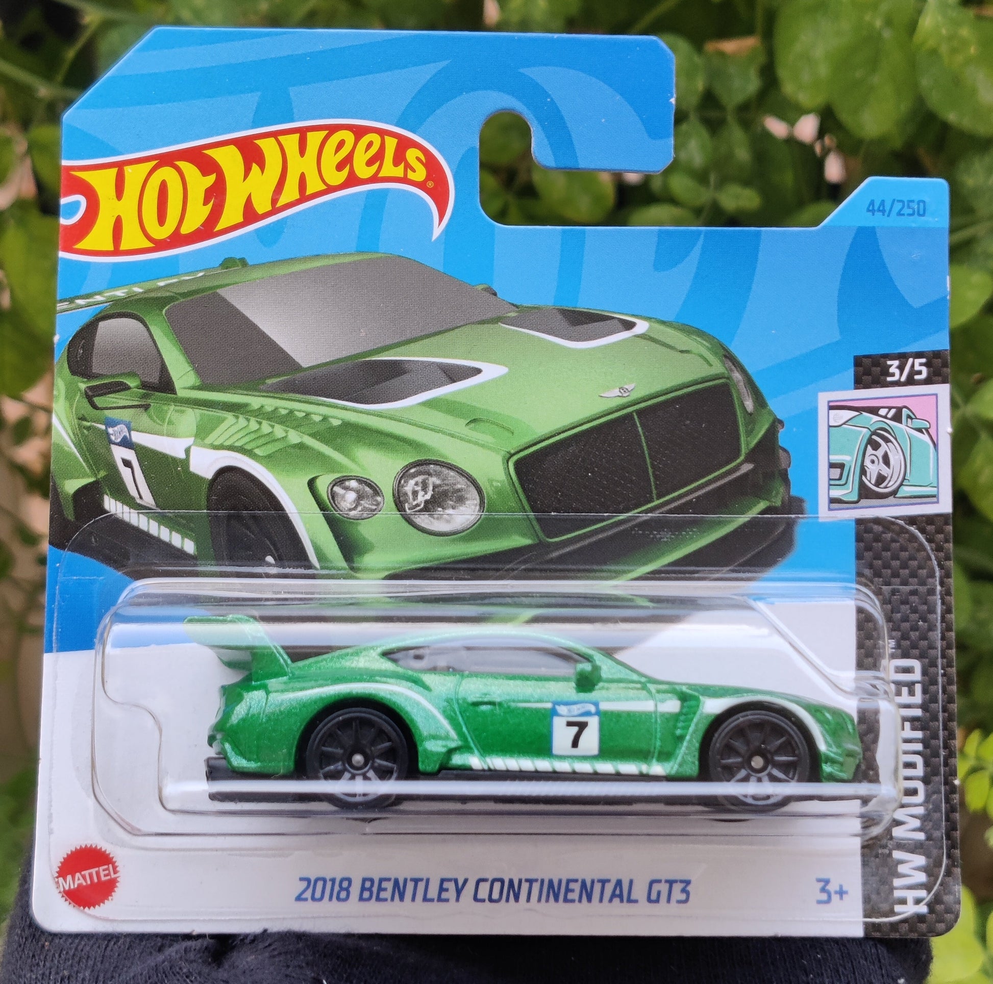 2018 Bentley Continental GT3 #44 * Green * 2023 Hot Wheels Case A Release Short Card