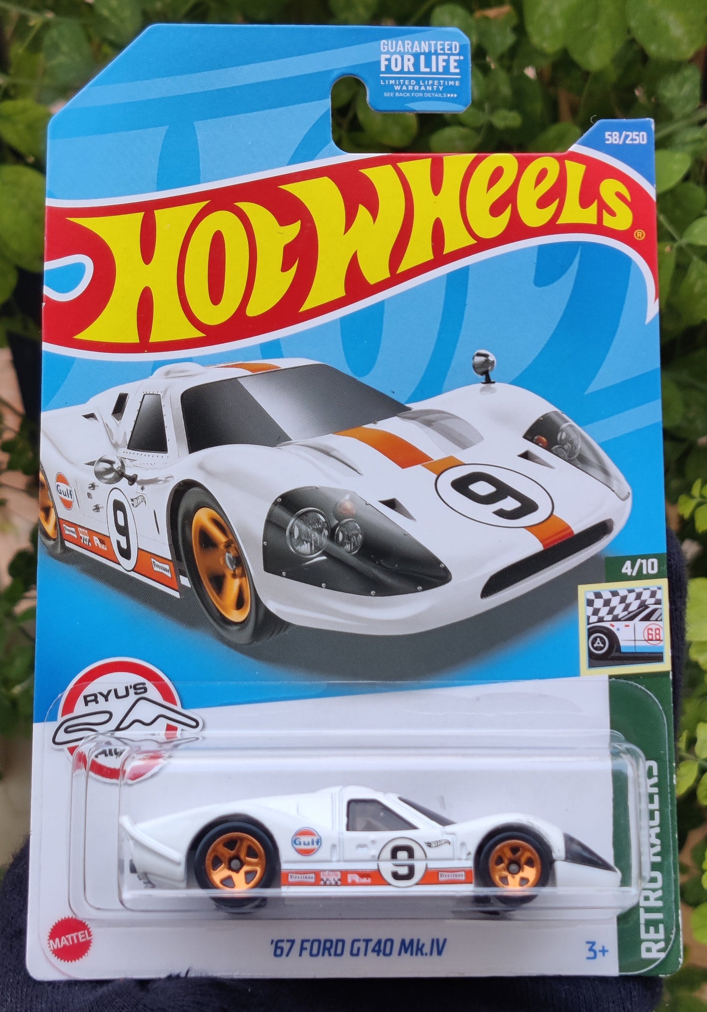 '67 Ford GT40 Mk.IV #58 White 2022 Hot Wheels