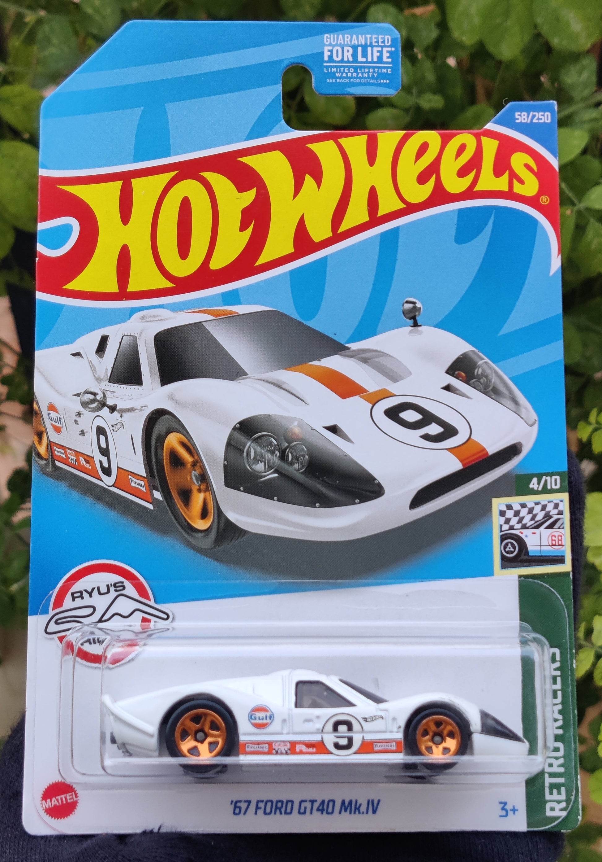 '67 Ford GT40 Mk.IV #58 White 2022 Hot Wheels