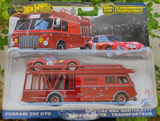 Ferrari 250 GT & Fiat 642 RNR Bartoletti - 2025 Hot Wheels Team Transport Car Culture