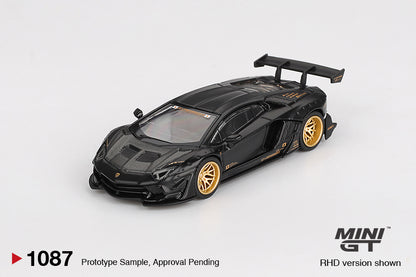 Mini GT 1:64 LB-WORKS Lamborghini Aventador Limited Edition – Matte Black #1087