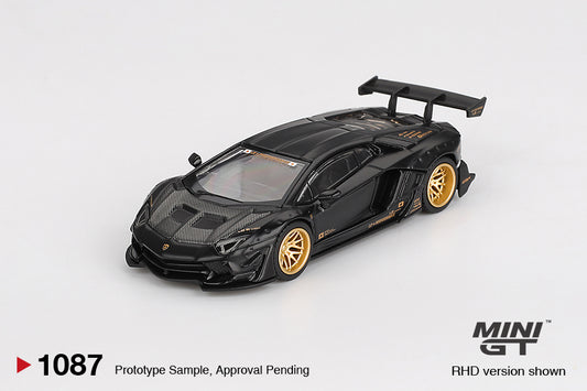 Mini GT 1:64 LB-WORKS Lamborghini Aventador Limited Edition – Matte Black #1087