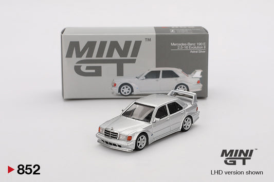 Mini GT Mercedes-Benz 190E 2.5-16 Evolution II Astral Silver #852