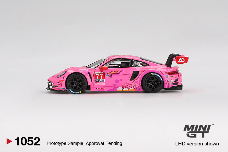 Mini GT Porsche 911 GT3 R #77 AO Racing 2024 IMSA Road America #1052
