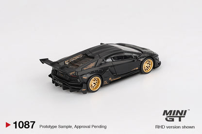 Mini GT 1:64 LB-WORKS Lamborghini Aventador Limited Edition – Matte Black #1087