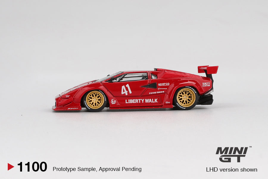 Mini GT 1:64 Lamborghini Countach LB-WORKS – Red #1100